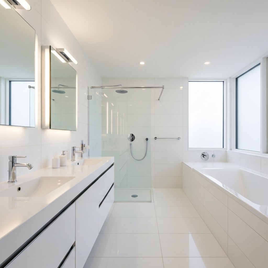 Sparkling clean bathroom